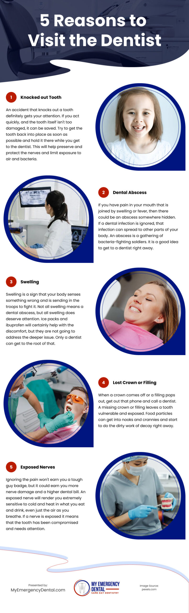 5 Reasons to Visit the Dentist Infographic